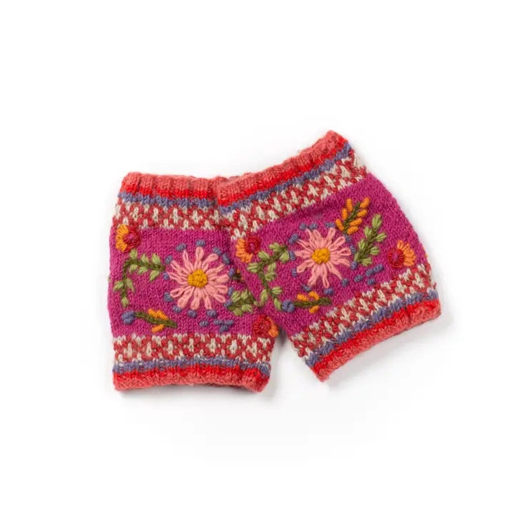 Cozy Nepal Knit Boot Cuffs Abigail Handmade Warmth